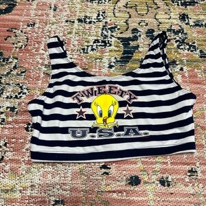 1996 Tweety swim top.